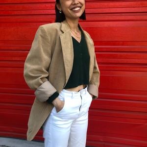 Vintage corduroy oversized blazer